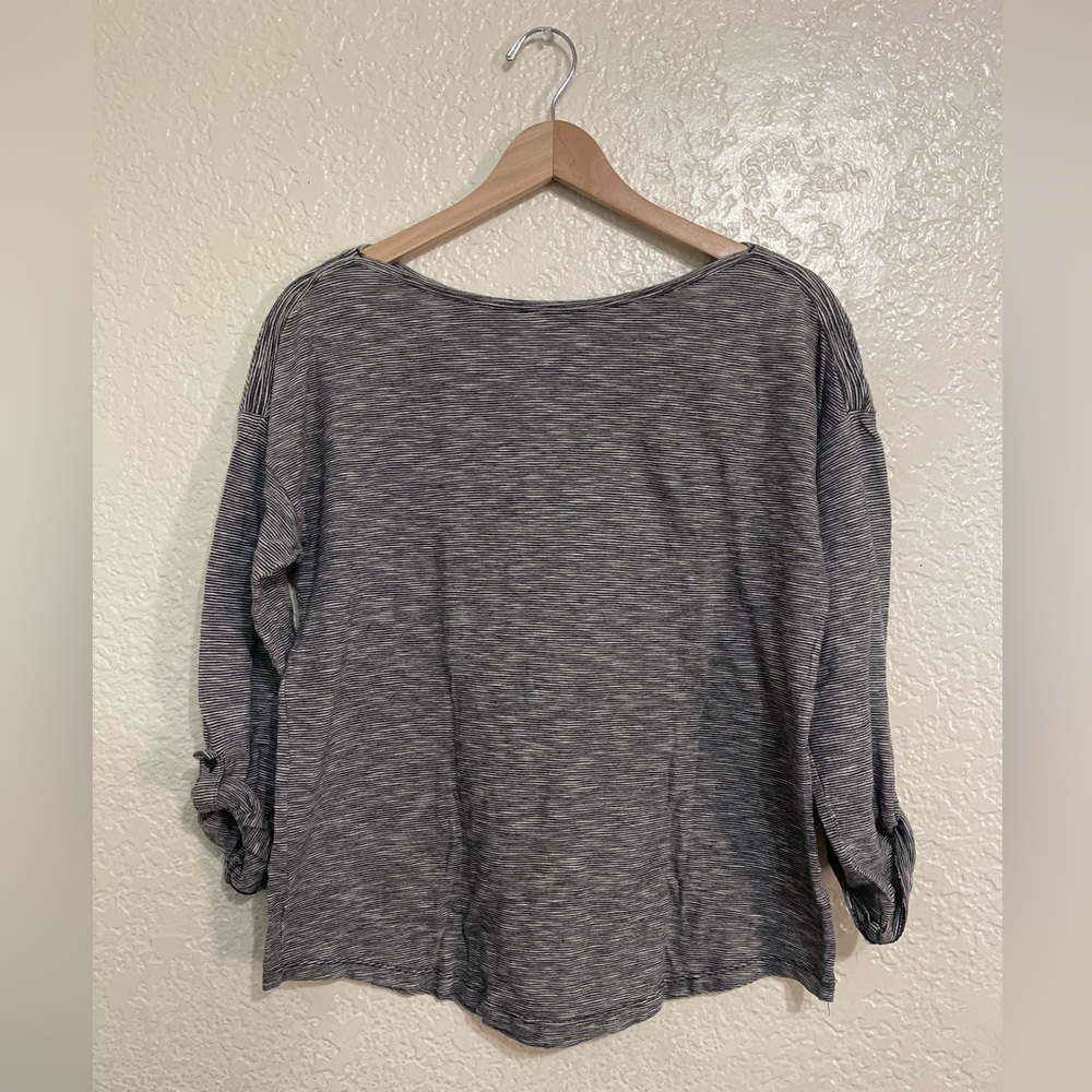 Ann Taylor LOFT, Striped boatneck 3/4 Sleeve Tunic, size L